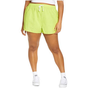 BP Lime Green Shorts Women 1X Plus Size Prairie Cotton Sport Lounge Neoncore NEW
